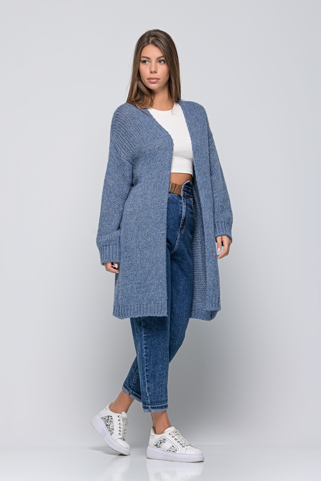 MAXI BLUE CARDIGAN